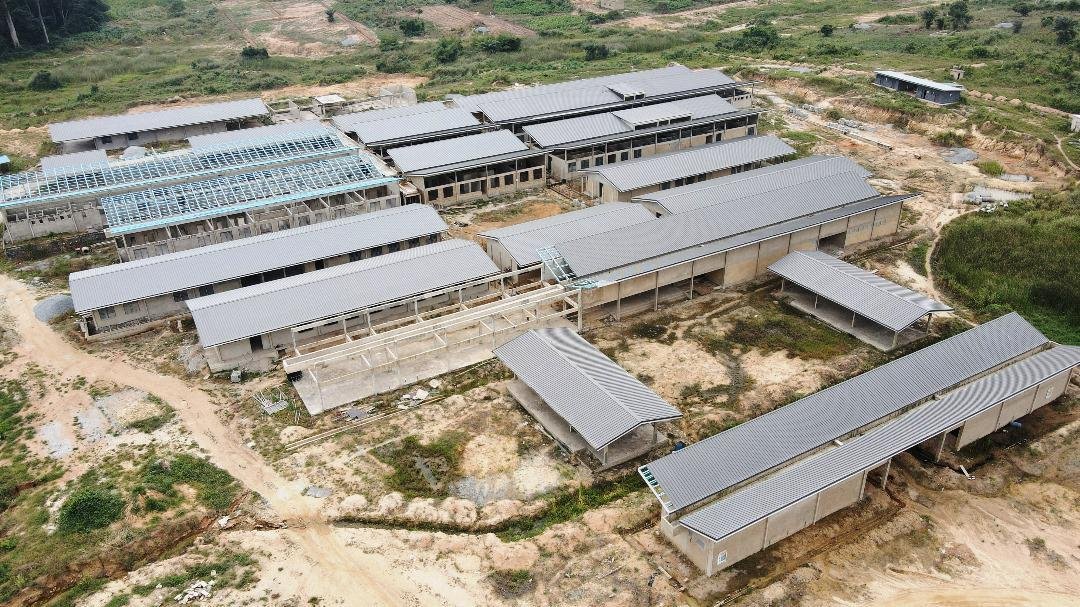 ASL construction project — aerial view
